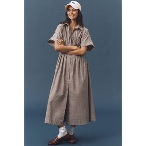 New Anthropologie The Tobie Studded Shirt Dress by Exquise sz M